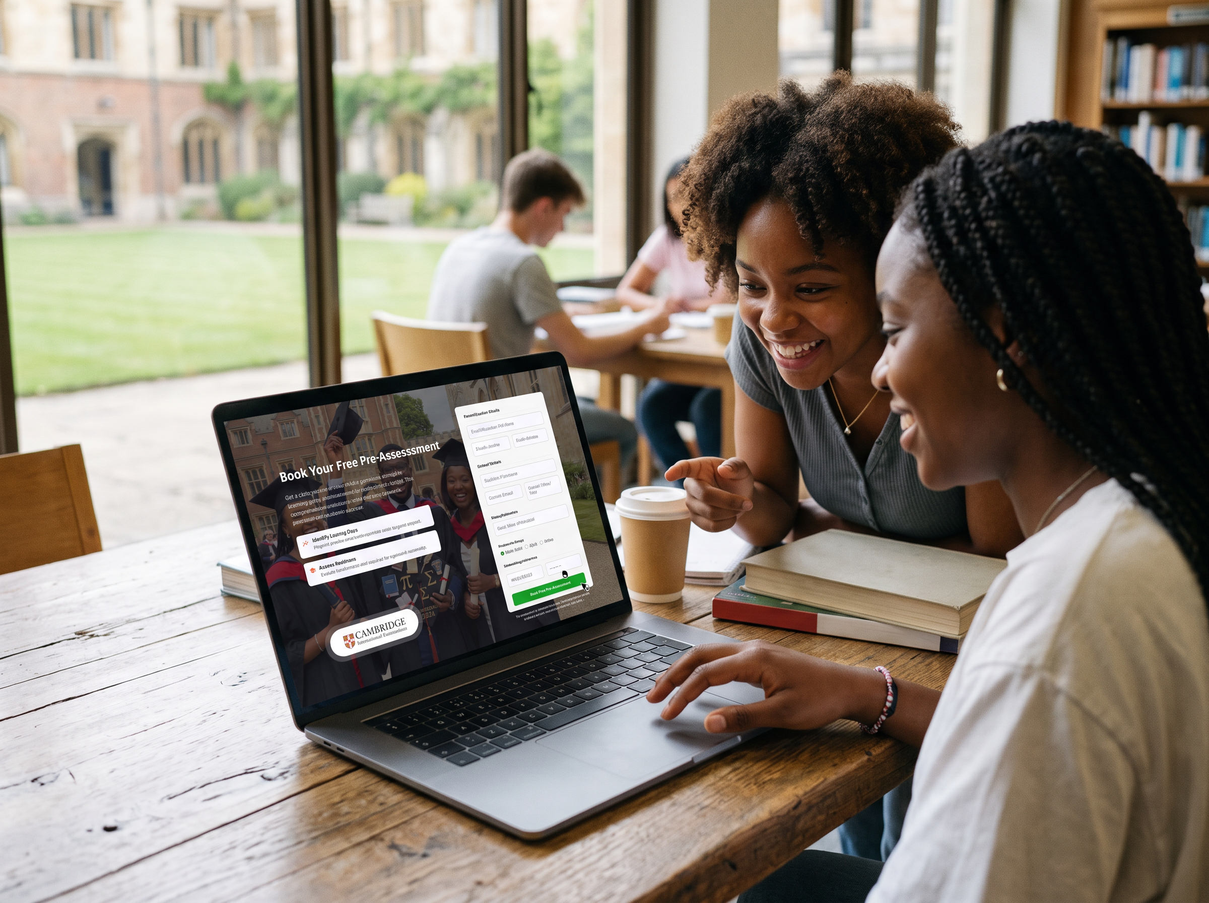 Students studying together